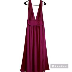 Lulus women’s formal dress large NWT pink maxi‎